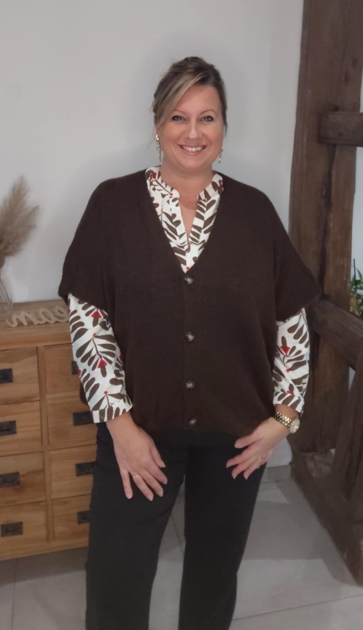 Gilet MADONNE marron