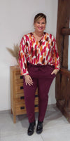 Blouse SONIA bordeaux