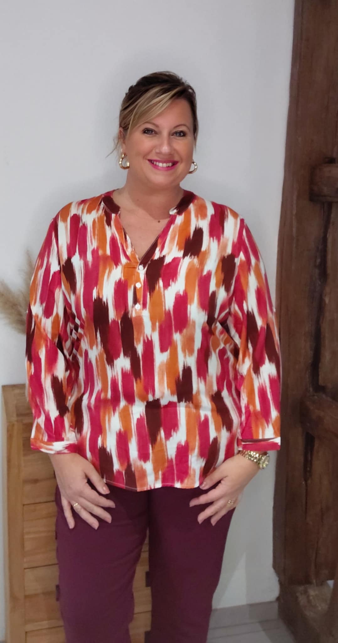 Blouse SONIA bordeaux