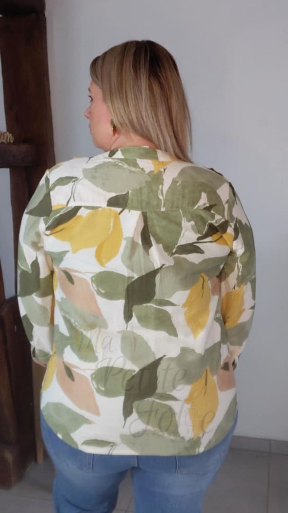 Blouse MELISSA kaki PLUS
