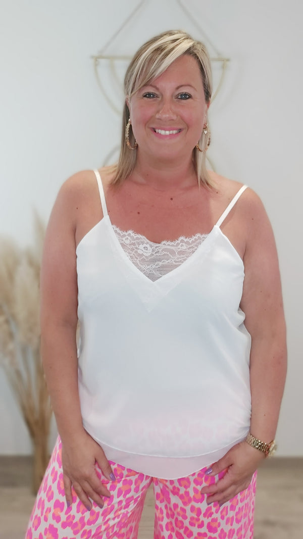 Top LILI blanc