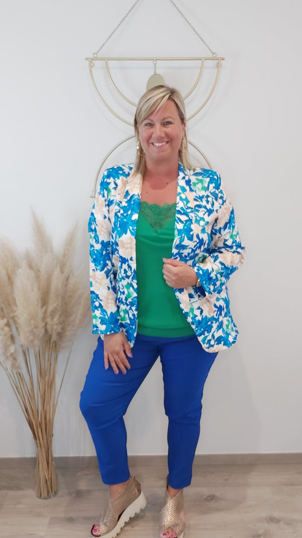 Pantalon CLOE bleu électrique