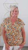 Blouse FLARO orange