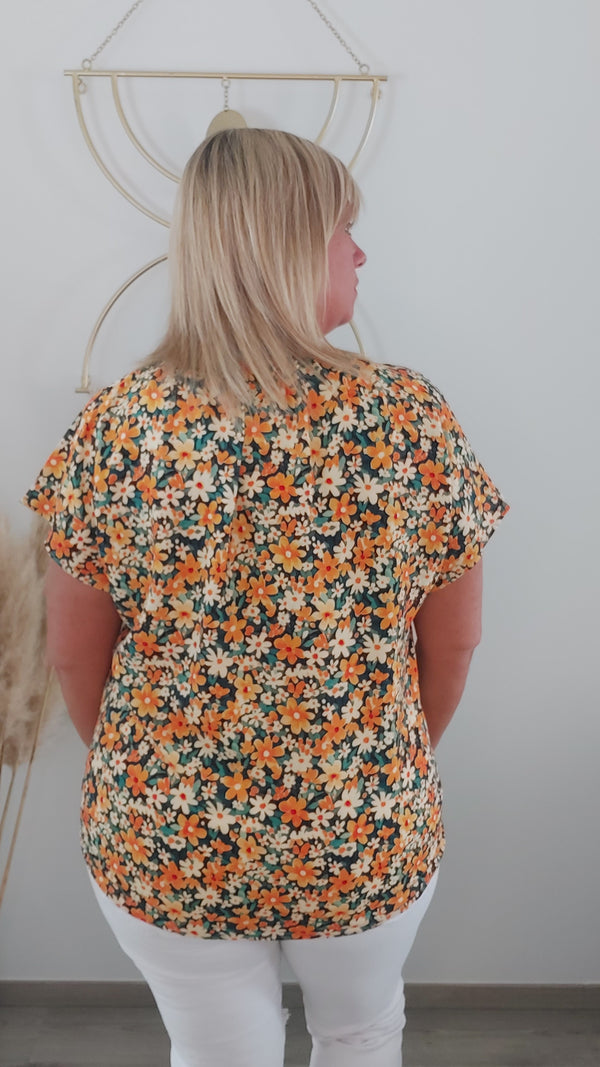 Blouse FLARO orange