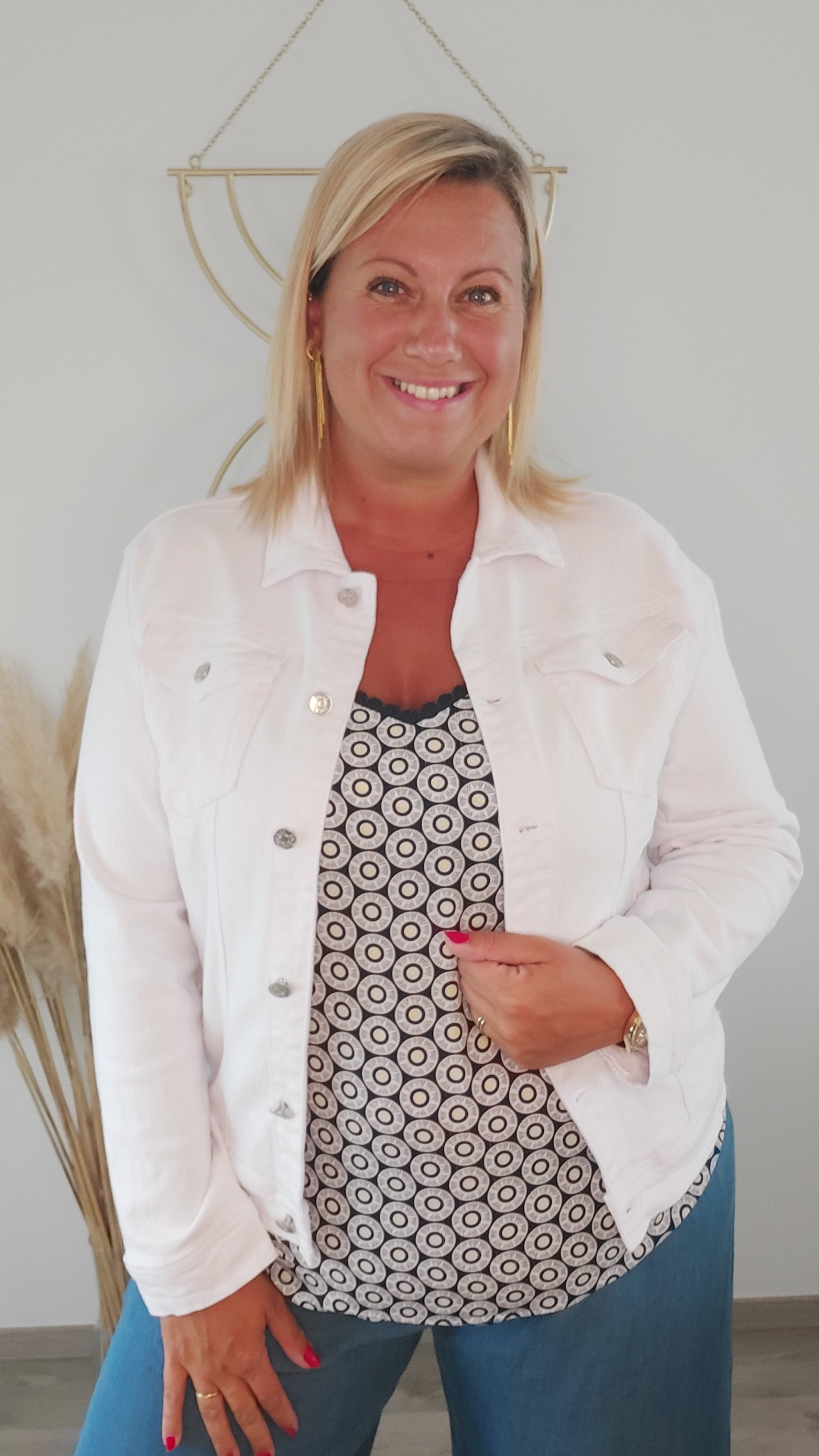 Veste en jeans BLANCHE