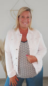 Veste en jeans BLANCHE
