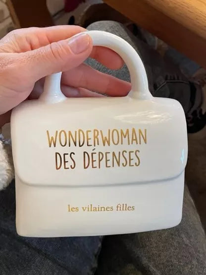 Tirelire "WONDERWOMAN DES DEPENSES"