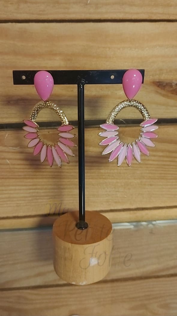 Boucles d’oreilles SIMONE rose