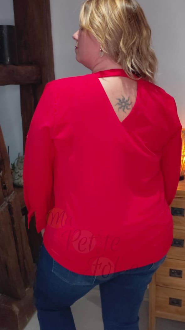 Blouse CLOTHILDE rouge