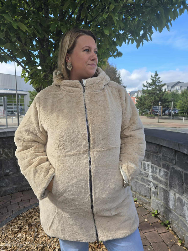 Manteau réversible CLOTHILDE doré