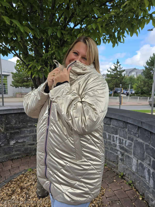 Manteau réversible CLOTHILDE doré
