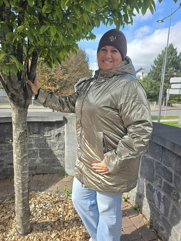 Manteau réversible CLOTHILDE bronze