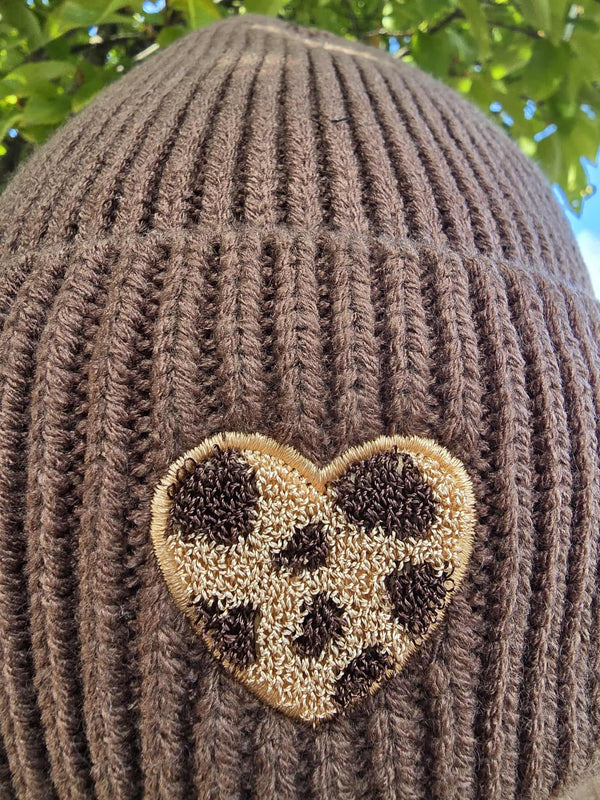 Bonnet LEOPARD marron