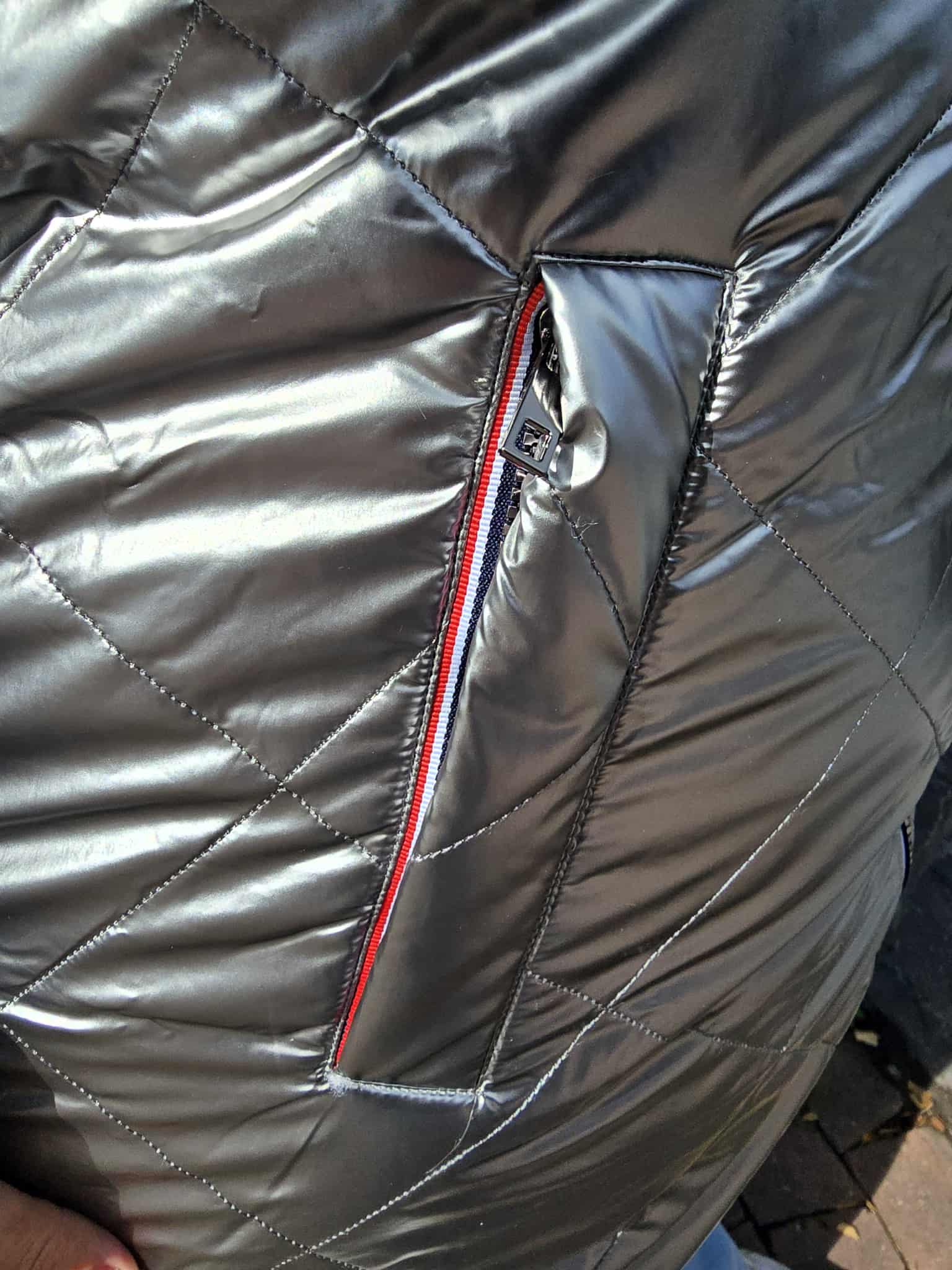 Manteau réversible CLOTHILDE argenté