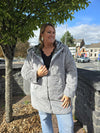 Manteau réversible CLOTHILDE argenté
