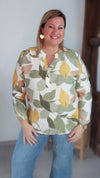Blouse MELISSA kaki PLUS