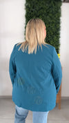 Blazer MARIE bleu canard
