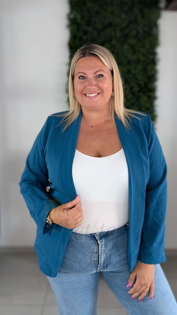 Blazer MARIE bleu canard
