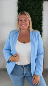 Blazer MARIE bleu ciel