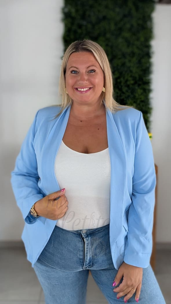 Blazer MARIE bleu ciel