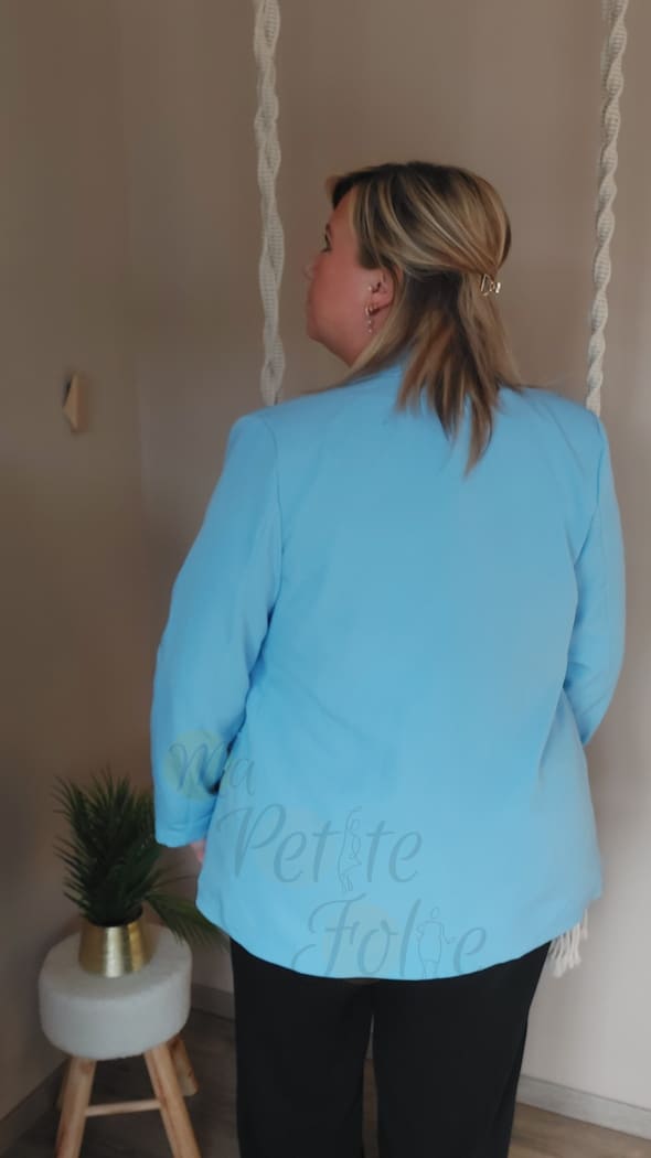 Blazer MARIE bleu pastel