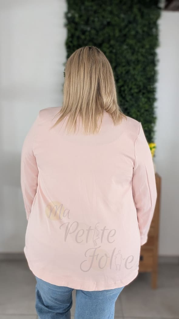 Blazer MARIE rose pâle