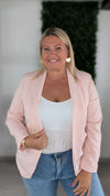 Blazer MARIE rose pâle