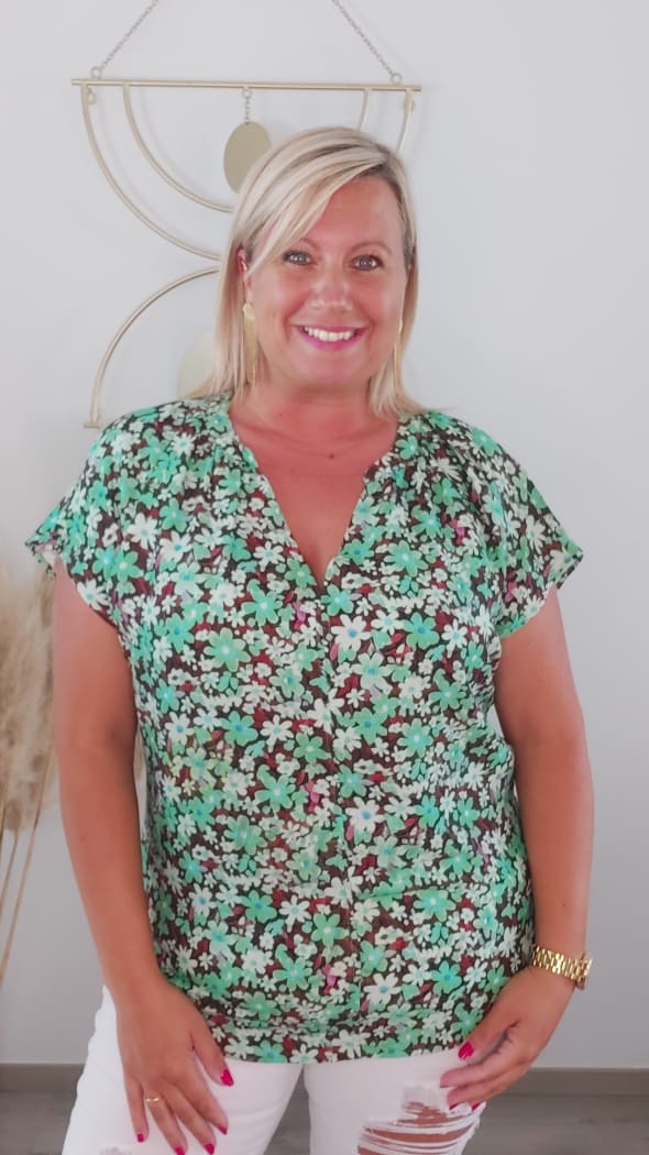Blouse FLARO verte