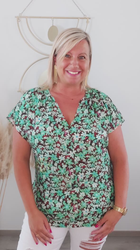 Blouse FLARO verte