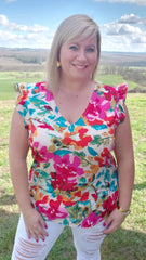 Blouse à fleur GERALDINE