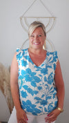 Blouse IRIZIA bleu