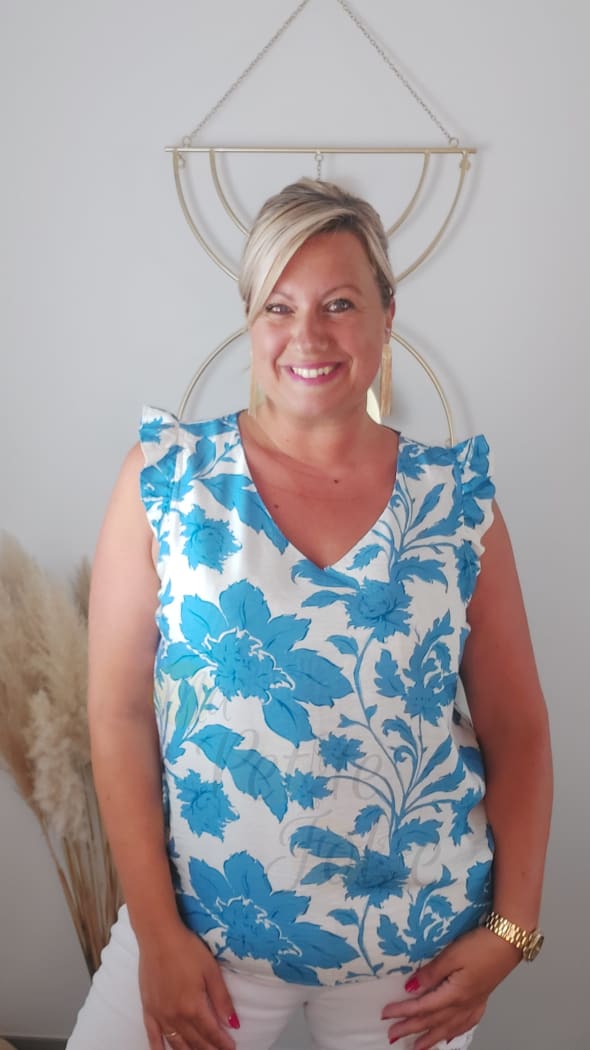 Blouse IRIZIA bleu