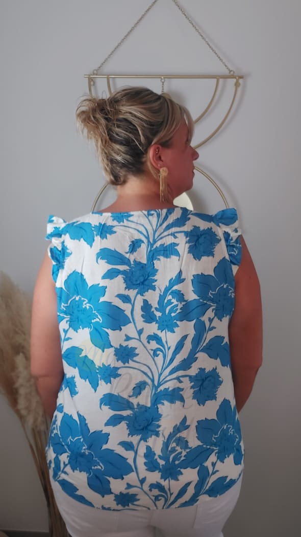 Blouse IRIZIA bleu