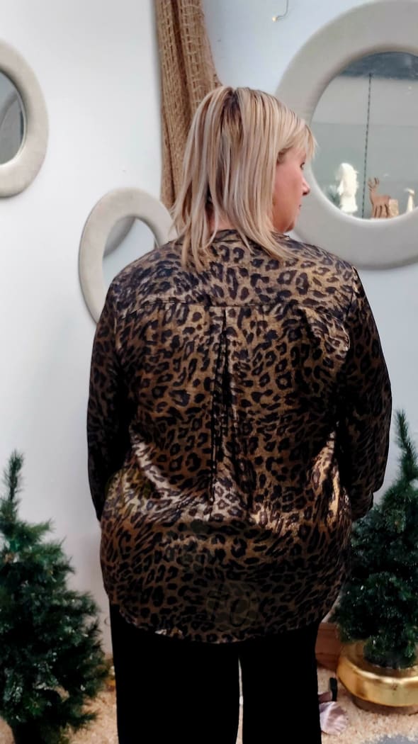 Blouse LEOPARD brillante