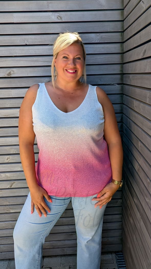 Blouse LUREX bi couleur