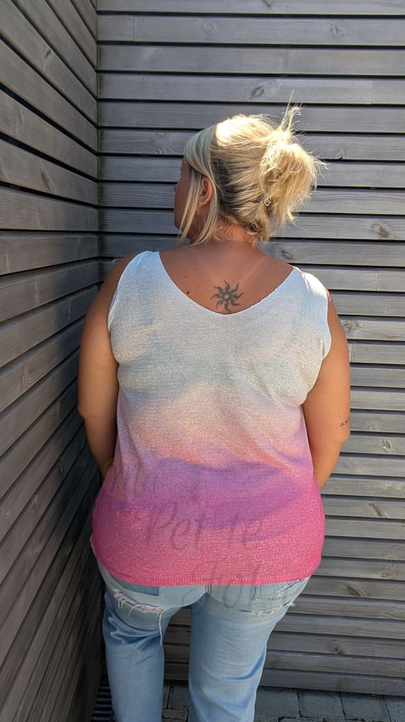 Blouse LUREX bi couleur