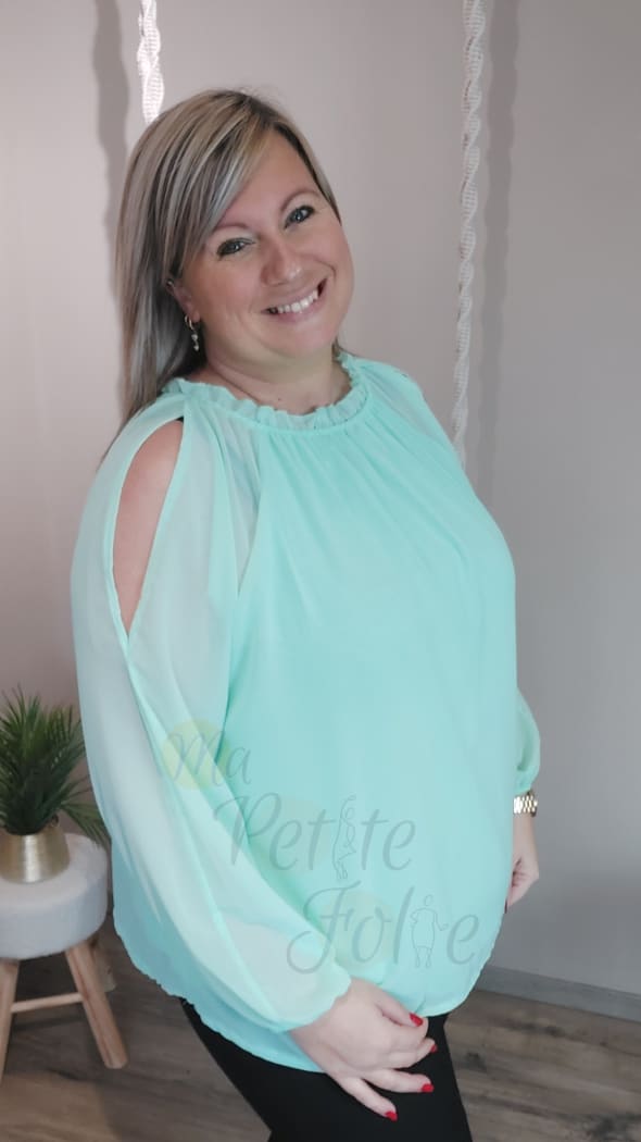 Blouse MAEVA vert d’eau