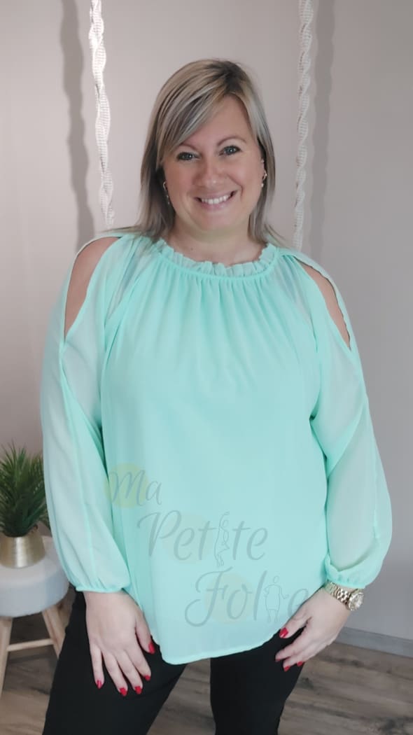 Blouse MAEVA vert d’eau