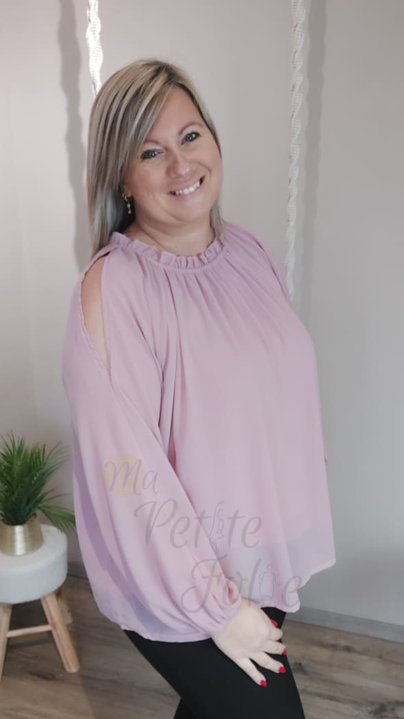 Blouse MAEVA vieux rose