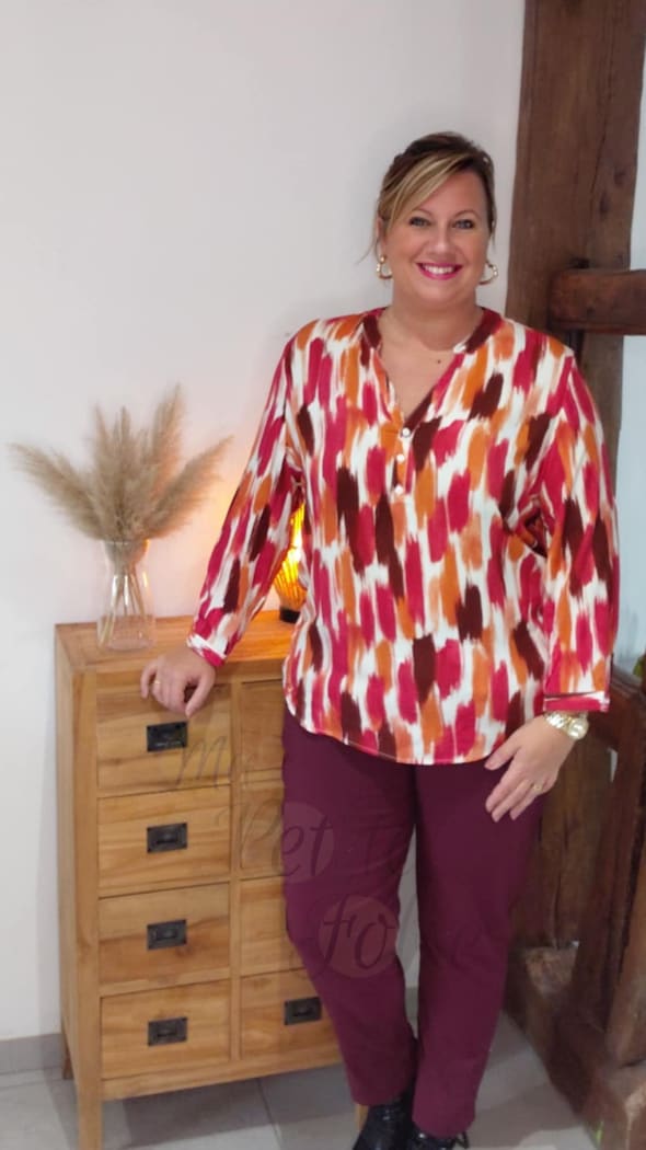 Blouse SONIA bordeaux