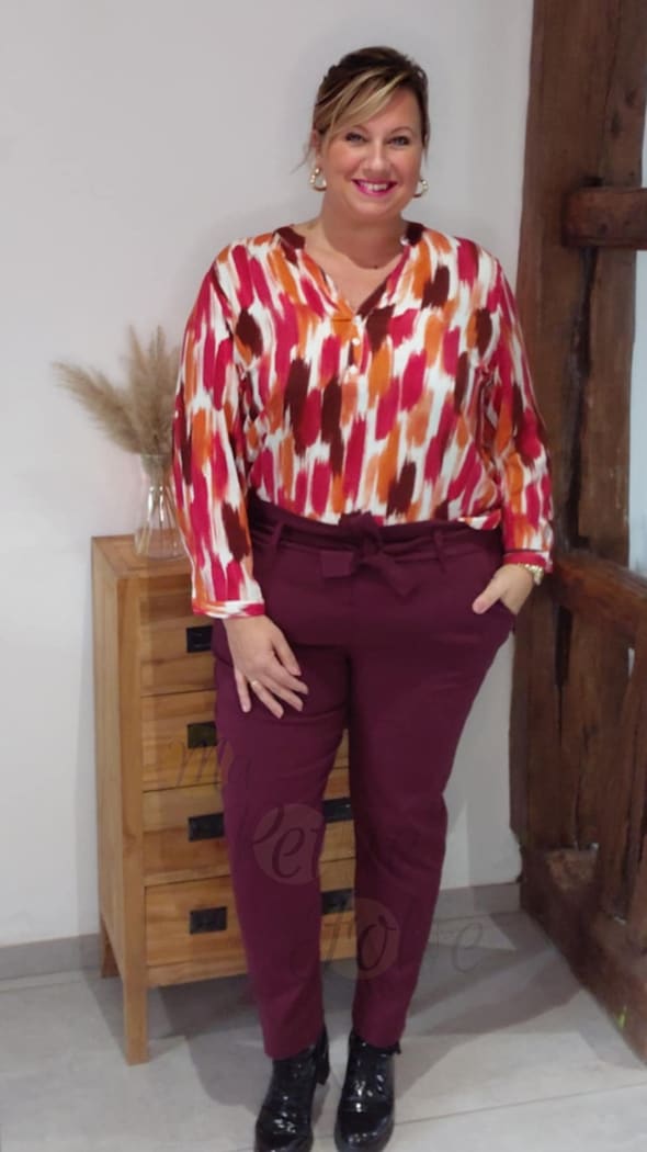 Blouse SONIA bordeaux