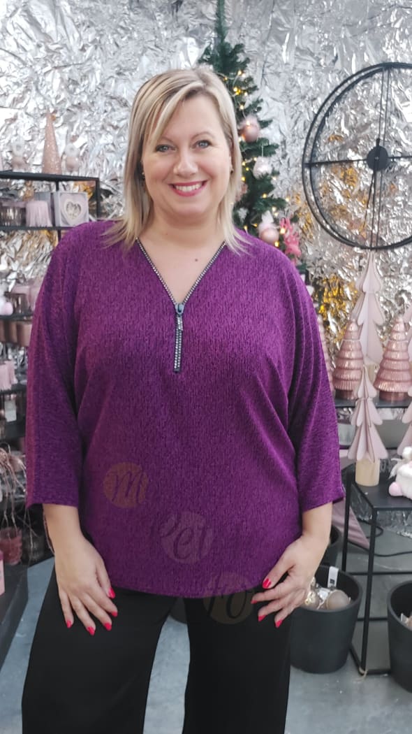 Blouse THAIS mauve