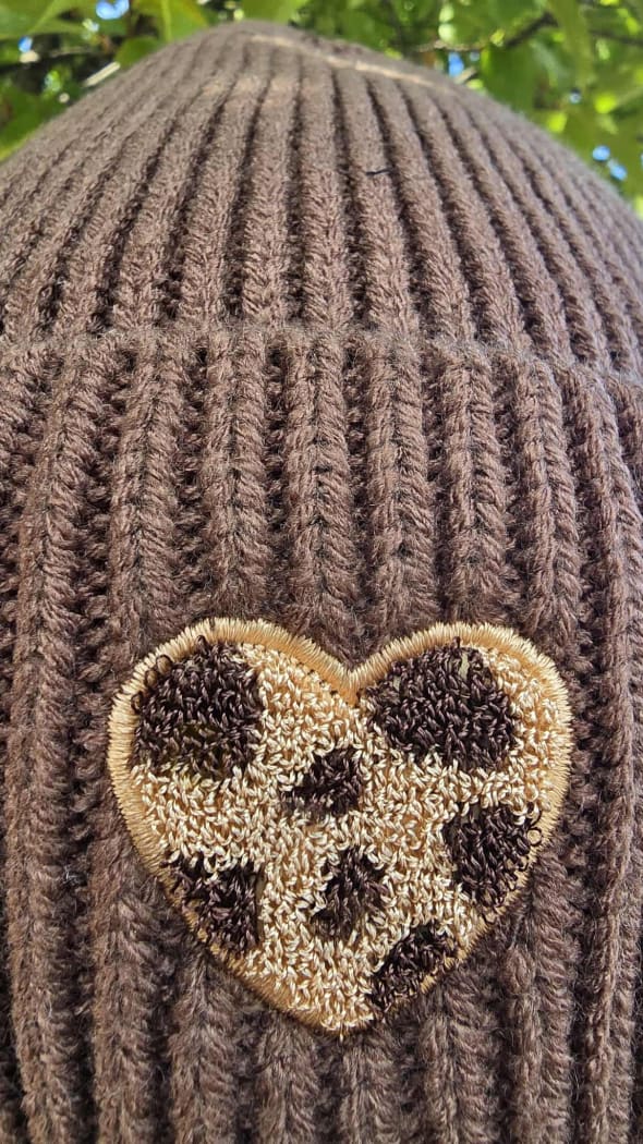 Bonnet LEOPARD marron