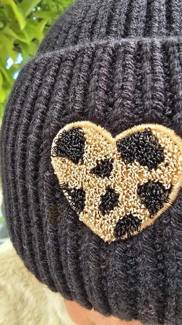 Bonnet LEOPARD noir
