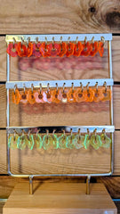 Boucles d'oreilles FLEURS fluo