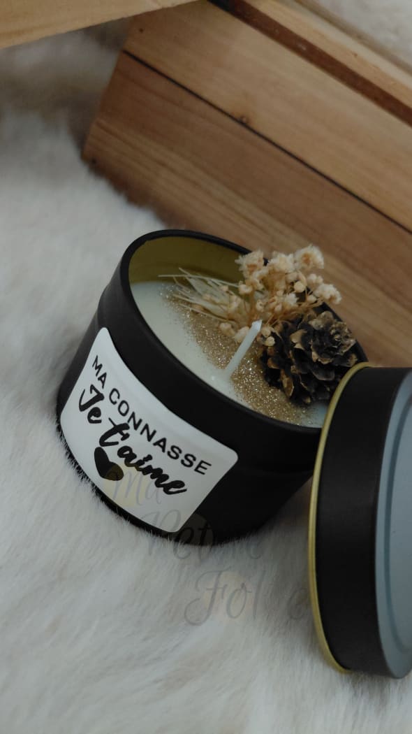 Bougie CONNASSE je t’aime Noir