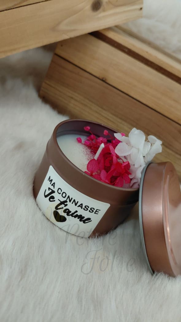Bougie CONNASSE JE T’AIME rosé