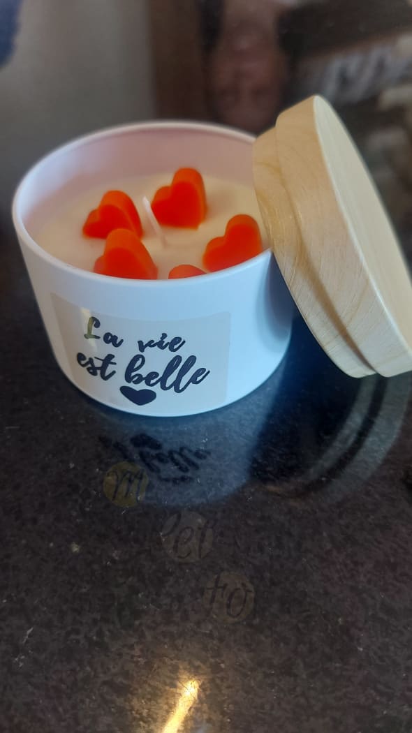 Bougie LA VIE EST BELLE