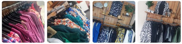 intérieurs de boutique de vêtements femme