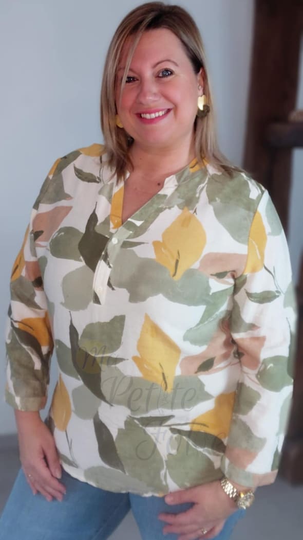 Blouse MELISSA kaki PLUS